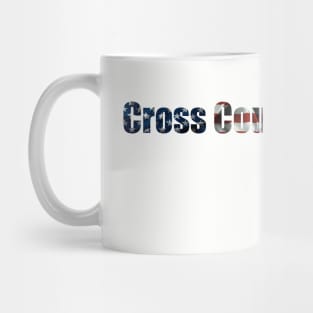 American Flag Cross Country Mug